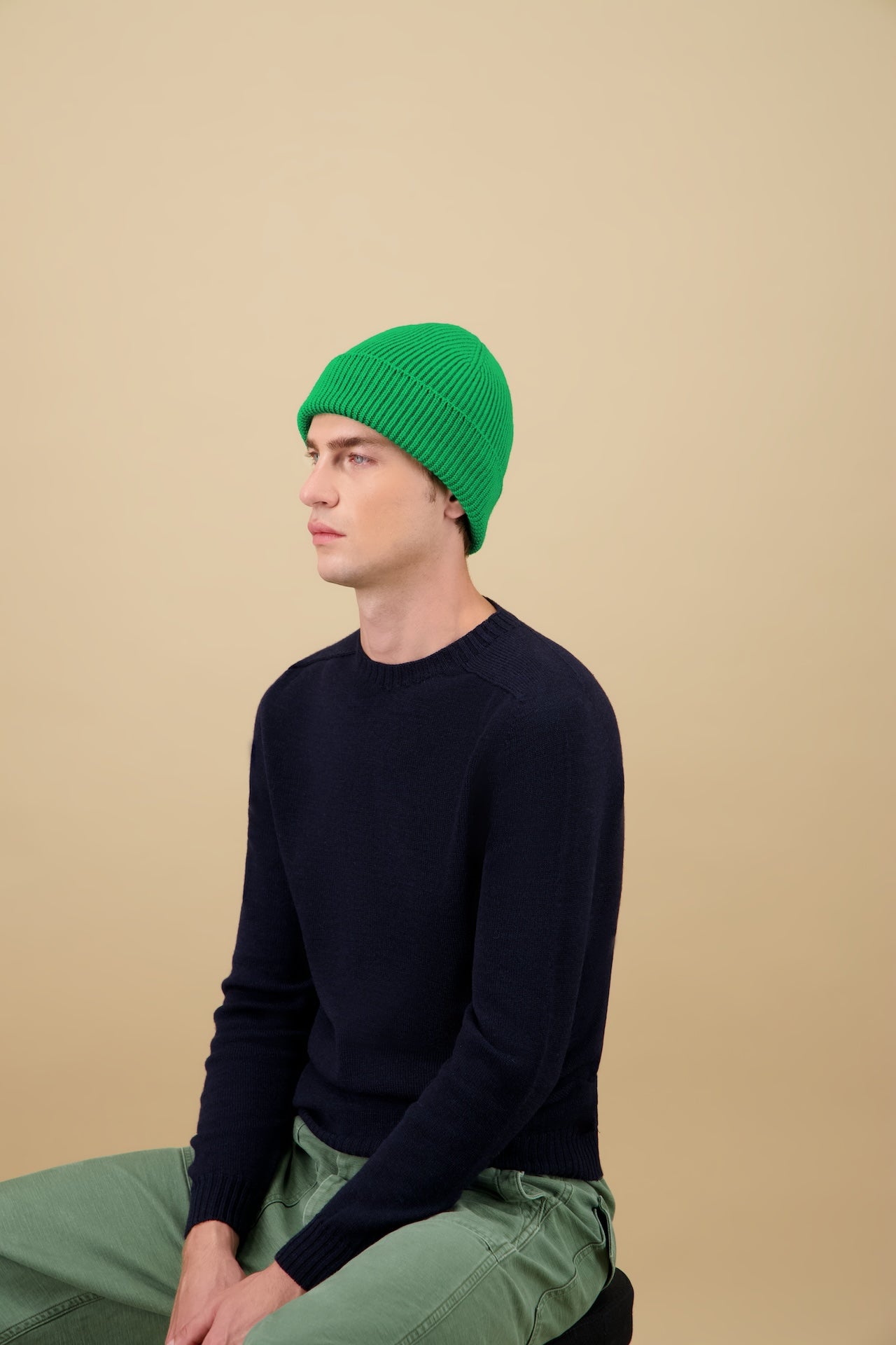 Ara Beanie - Green Olive