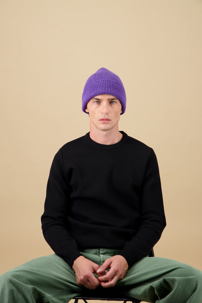 Ara Beanie - Heathered purple