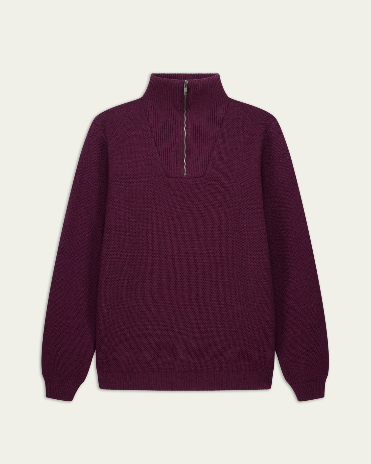 Youri Funnel Neck Sweater - Burgundy