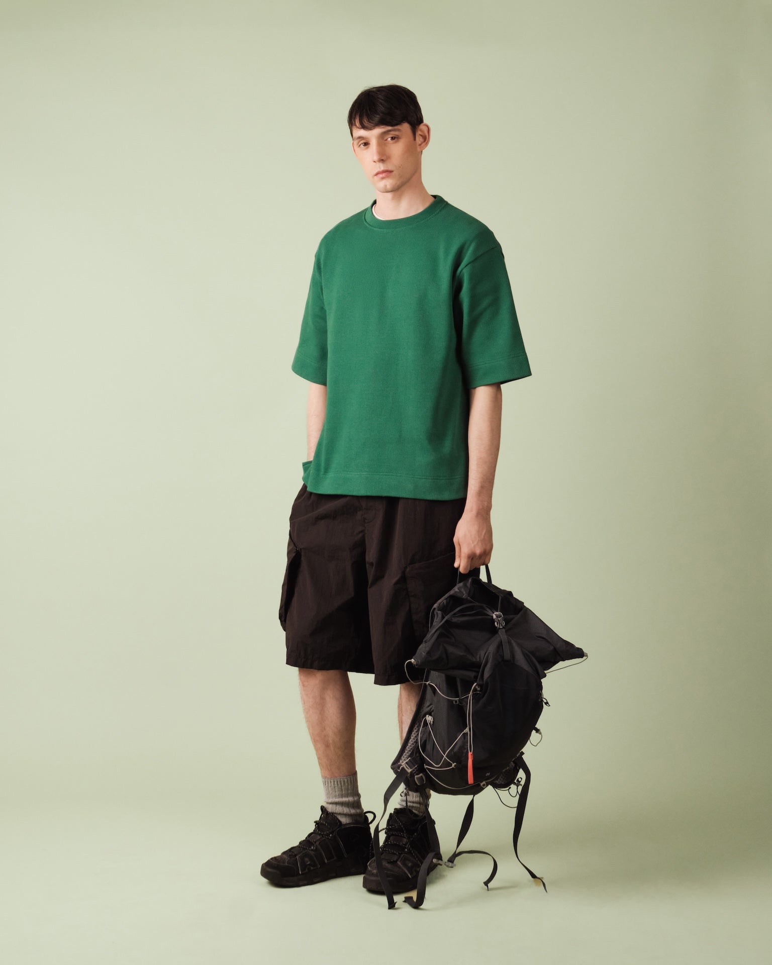 Produit Vert confectionné par la marque Parisienne Nitto Knitwear.