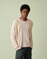 Agop Cardigan - Heathered beige