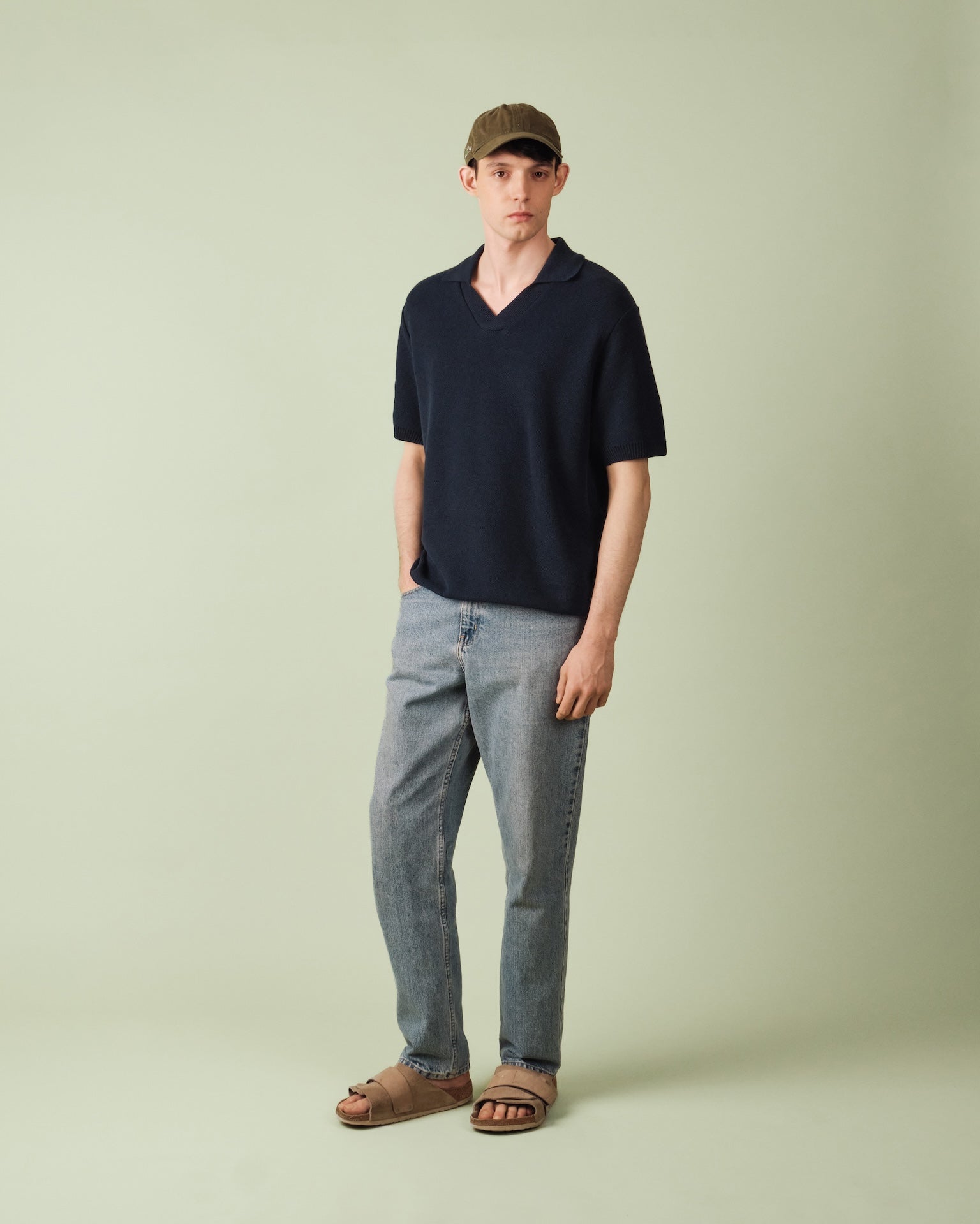 Produit Agop Polo confectionné par la marque Parisienne Nitto Knitwear.