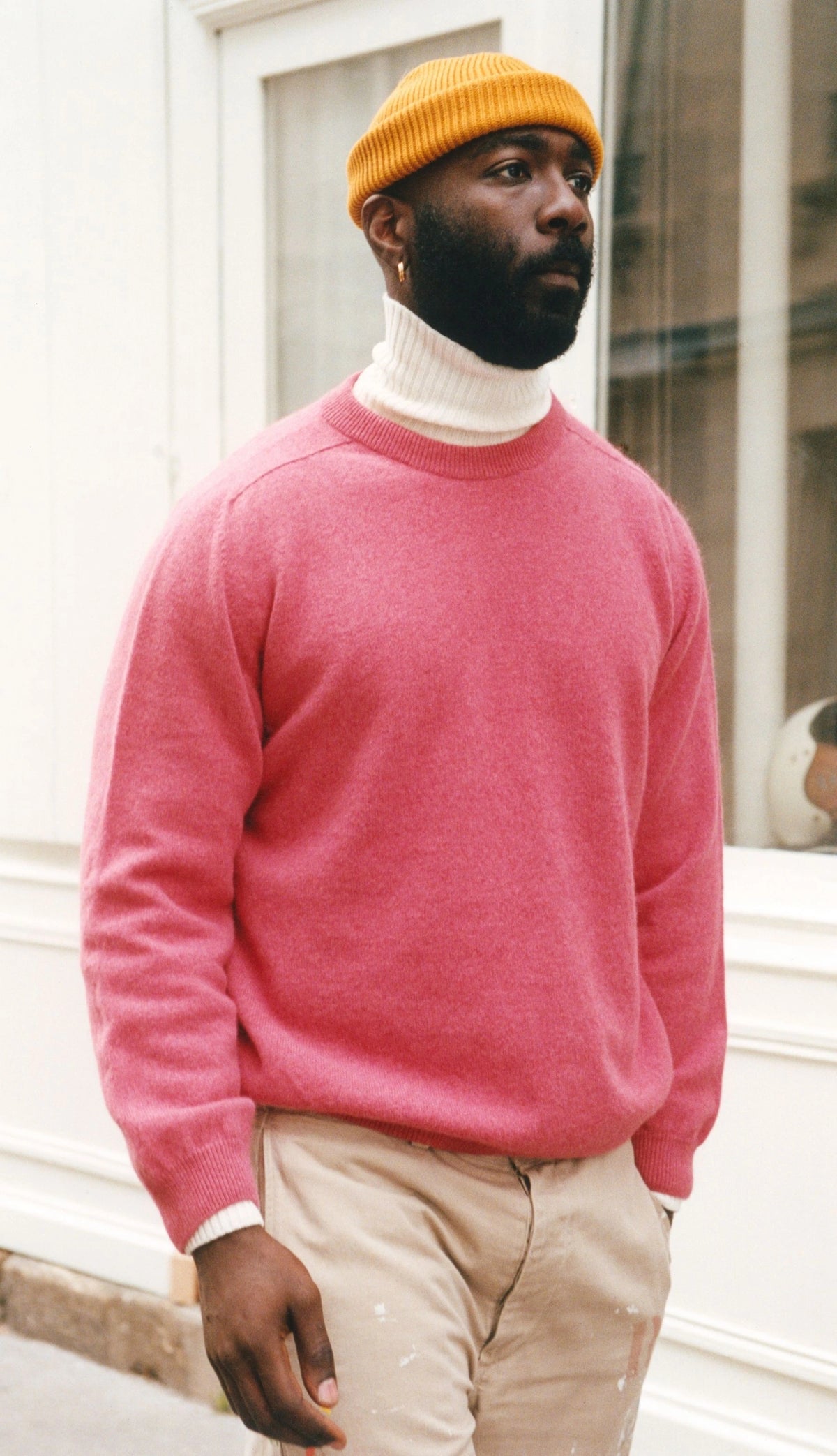 Pull Col Rond Armen - Rose Lipstick