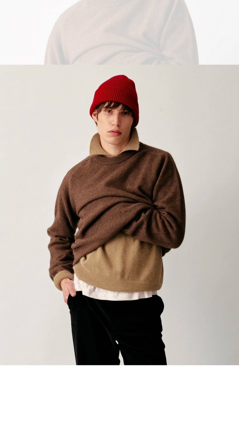 Pull Col Rond Armen - Mocha