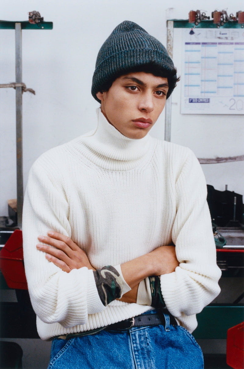 Bonnet Ara Chiné - Canard / Vert forêt