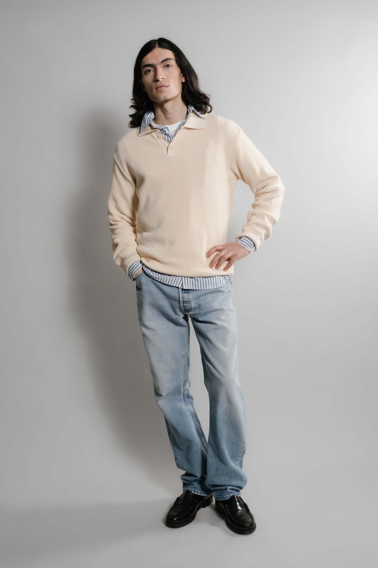 Polo Djivan natural cotton – Pearl knit – Men's Fashion – Nitto