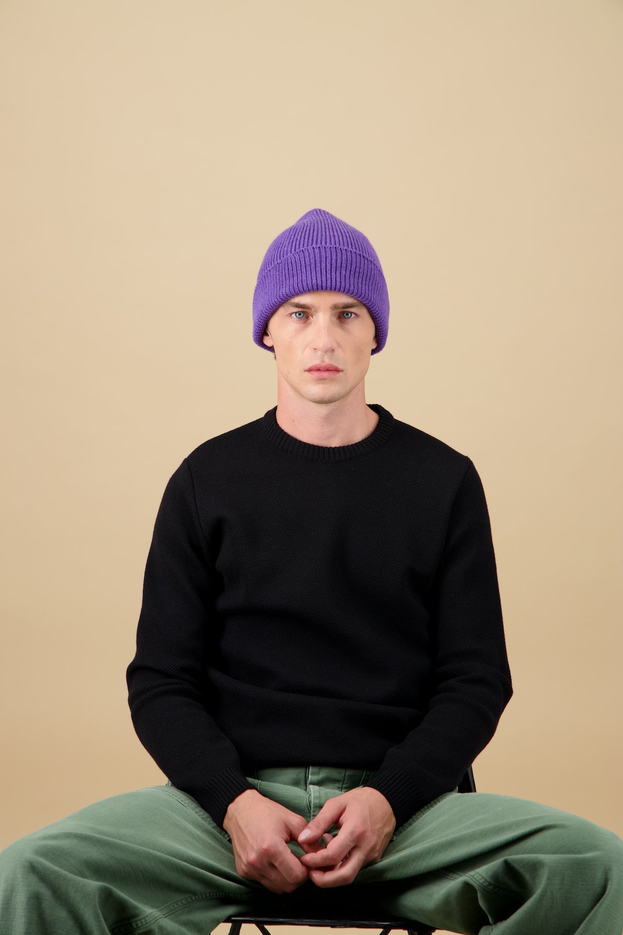 Ara Beanie - Heathered purple