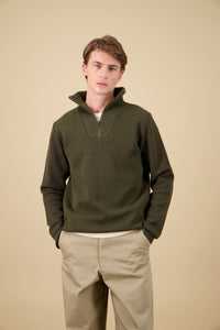 Youri Funnel Neck Sweater - Khaki