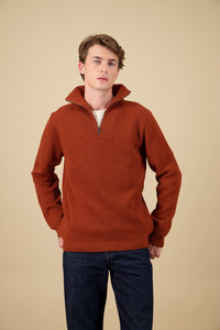 Youri Funnel Neck Sweater - Orange
