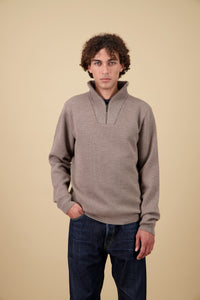 Youri Funnel Neck Sweater - Taupe