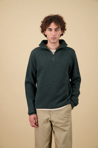 Youri Funnel Neck Sweater - Navy