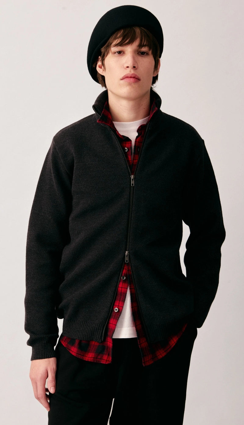Gilet Zippé Youri - Anthracite