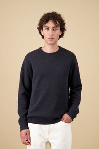 Pull Youri Col Rond - Anthracite
