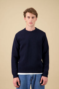 Pull Youri Col Rond - Marine